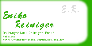 eniko reiniger business card